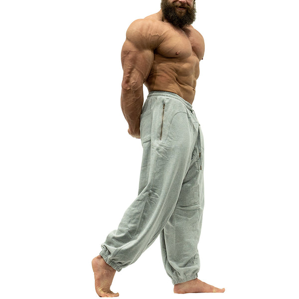 Jujimufu Very Good Sweat Pants Light Gray Color - Side View