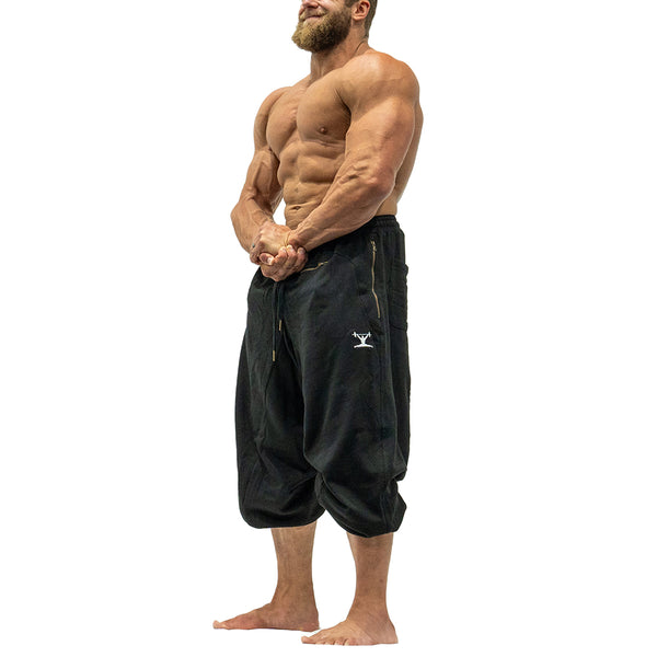 Jujimufu Very Good Sweat Pants Black Color - Capri View