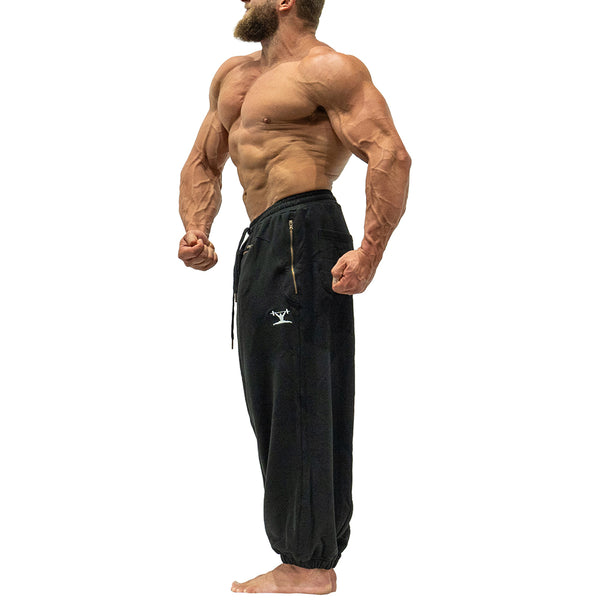 Jujimufu Very Good Sweat Pants Black Color - Side View