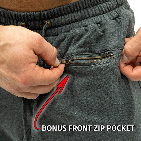 Jujimufu Very Good Sweat Pants Dark Gray Color - Bonus Front Pocket