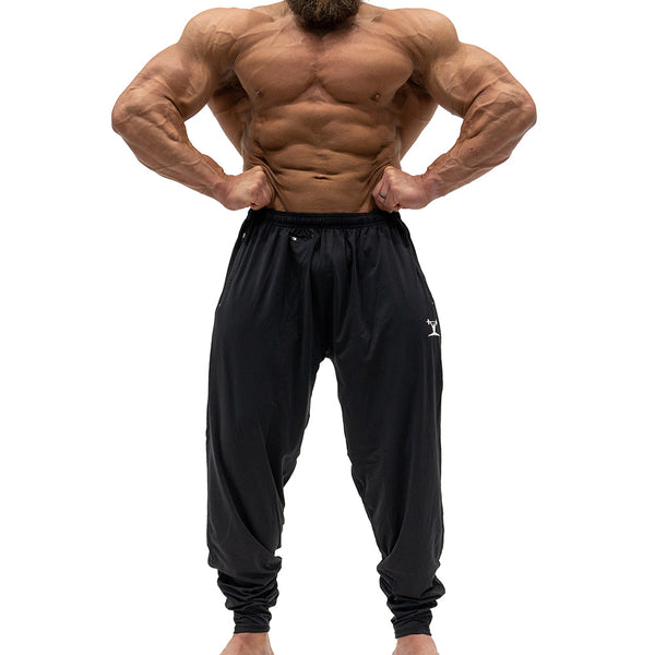 Jujimufu Classic Stretchy Pants Black Color - Front view