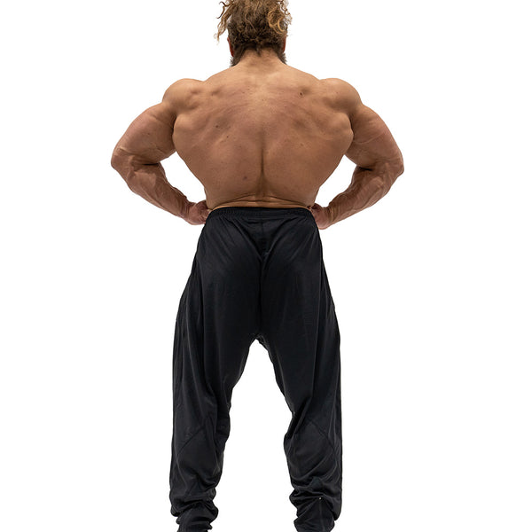 Jujimufu Classic Stretchy Pants Black Color - Back view