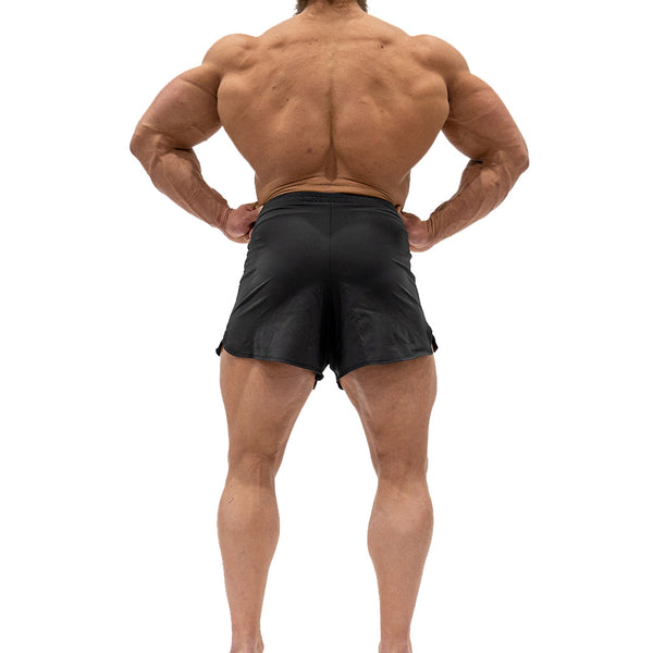 Jujimufu Short Shorts Black Color - Full Back View