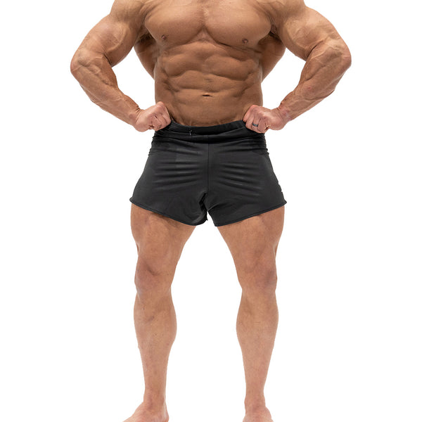 Jujimufu Short Shorts Black Color - Full Front View