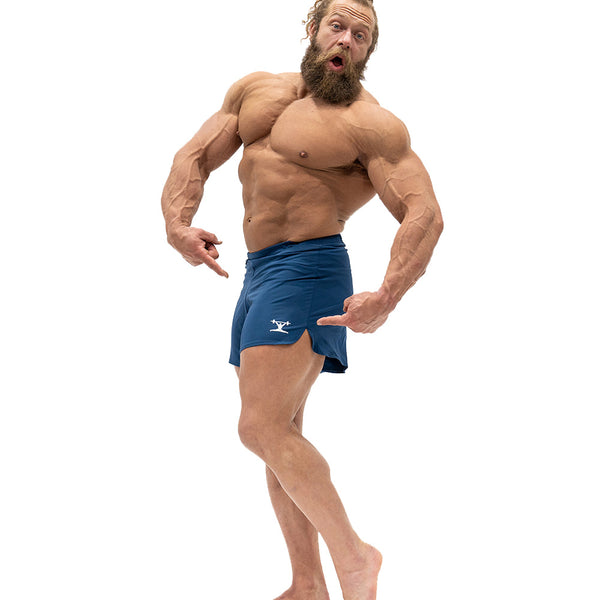 Jujimufu Short Shorts Navy Color - Side Step View 2