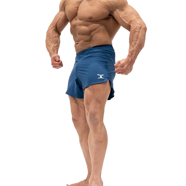 Jujimufu Short Shorts Navy Color - Quarter view