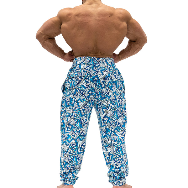 Workout Pajamas Swordfish Fractals Pattern - Back view