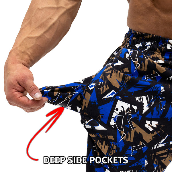 Workout Pajamas Kyanite Pattern - Deep Side Pockets