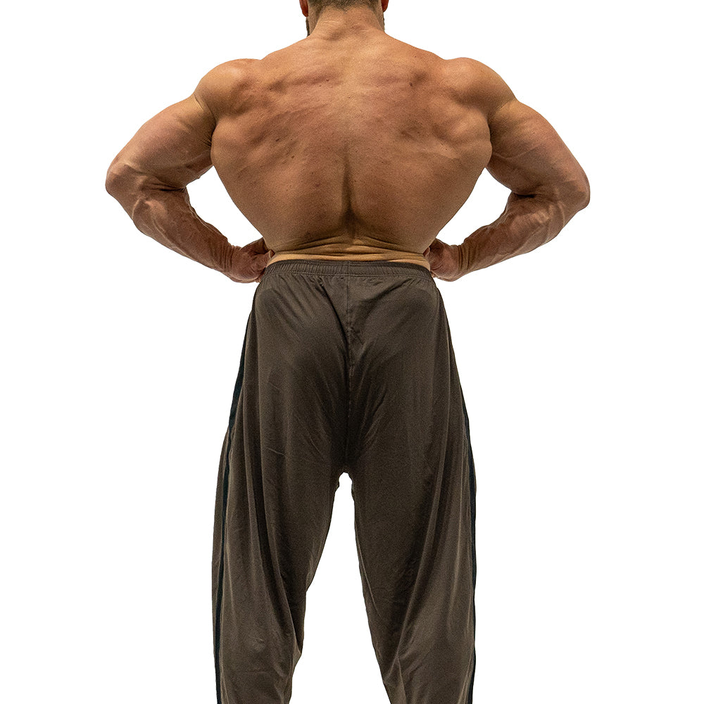 Jujimufu Stretchy Pants - Gold w/Khaki
