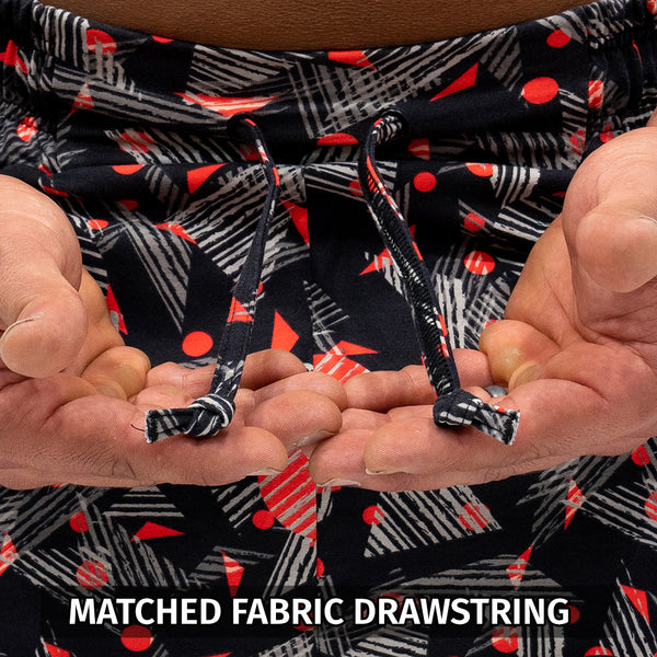Workout Pajamas Cosmic Drops Pattern - Matched Fabric Drawstring
