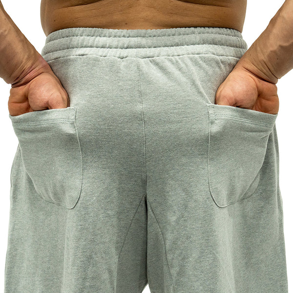 Jujimufu Very Good Sweat Pants Light Gray Color - 2 Back Pockets