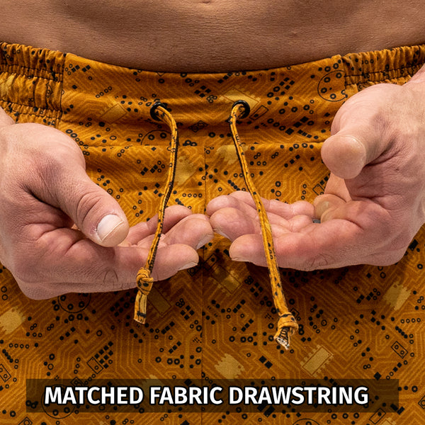 Workout Pajamas Circuit Training Pattern - Matched Fabric Drawstring