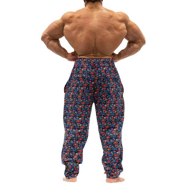 Workout Pajamas Magic Mingos Pattern - Back view