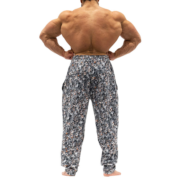 Workout Pajamas Weight Plated Pattern - Back view