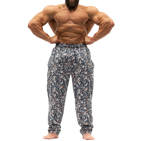 Workout Pajamas Weight Plated Pattern - Front View