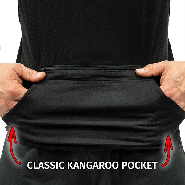 Jujimufu Ultra Hoodie Black Color - Classic Kangaroo Pocket