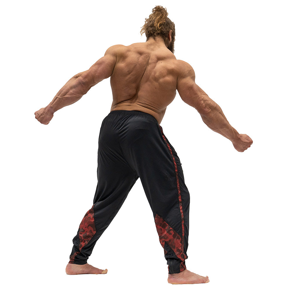 Jujimufu Stretchy Pants (Classic Style) - Black w/ Red Camo