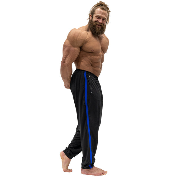 Jujimufu Lite Stretchy Pants Black And Blue Color - Casual and Fun modeling