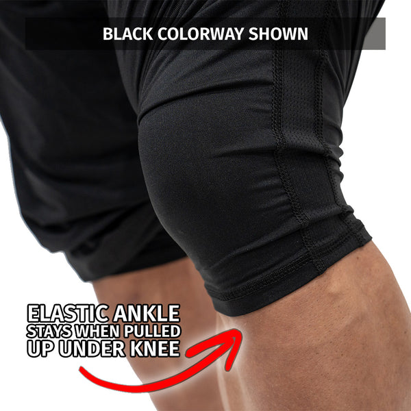 Jujimufu Lite Stretchy Pants - Showing elastic ankle feature that converts pants to capri style